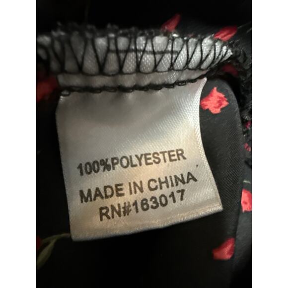 Princess Polly Black Floral Cutout Smocked Long Puff Sleeve Mini Bodycon Dress 2 - Picture 4 of 4